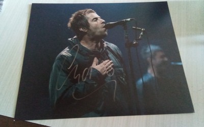 Original Hand Signed Picture By Liam Gallagher 