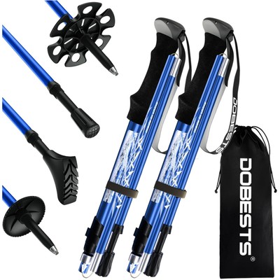 Wanderstöcke, Nordic Walking, Aluminium, faltbar, verstellbar, Damen Herren