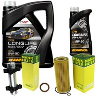 Inspektionspaket 6L Mannol Longlife 5W-30 FüR BMW E46 320D 318D 320Td 318Td 320