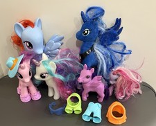 My Little Pony Lot of Plush  Plastic with Accessories You Get What You See 
