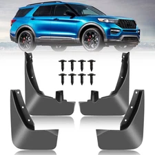 4pcs Splash Guard Mudguard Mud Flaps MudGuards Cover_For Ford Explorer 2020-2025