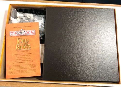 Monopoly The Lord of the Rings Trilogy Edition Open Box Sealed Game Pieces - Picture 7 of 13