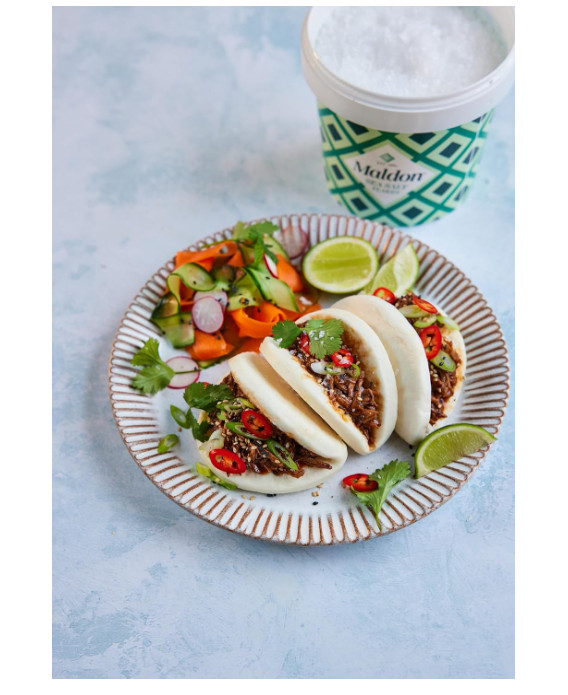 Maldon Salt, Sea Salt Flakes, 20 Oz (570 G), Resealable Tub, Kosher, Natural, Ha