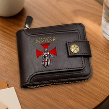 Knight Templar Wallet – Crusader Christian Warrior – Templar Cross Medieval