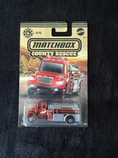 1:64 diecast Matchbox County Rescue Freightliner Fire Rescue Truck M2 106 4/6