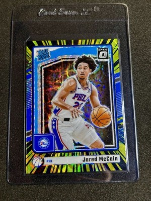 2024-25 Donruss Optic Jared McCain Rated Rookie Black Electricity /75 RC 76ers