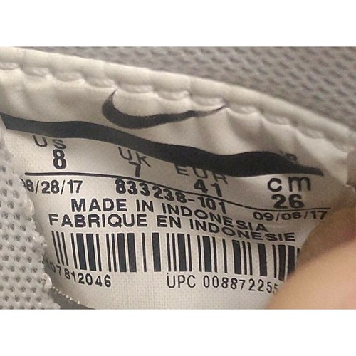 Rare Mens Nike Cortez Basic Jewel Trainers White 8 Leather Sneaker 833238-101 - Picture 12 of 12