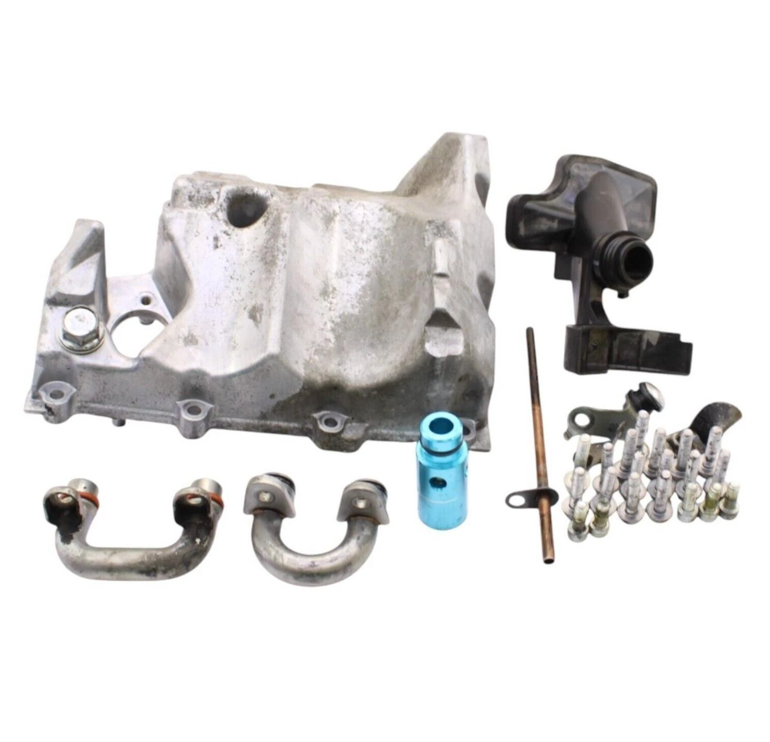 Carter D'Huile Inférieur Moteur YAMAHA YZF R6 2008 - 2016 Lignes Argent Tuyaux