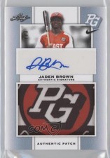 2018 Leaf Metal Perfect Game All-American Classic 1/3 Jaden Brown Patch Auto a8r