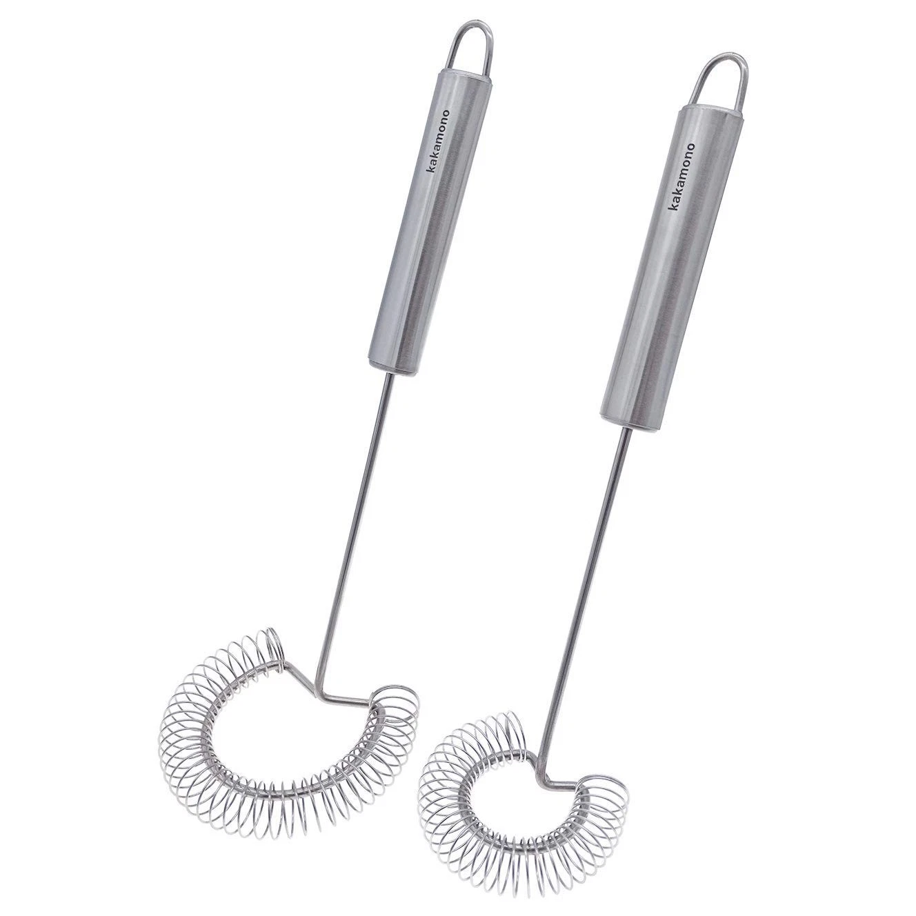 2pcsSet Egg Beater Stainless Steel Spring Egg Whisk, Kitchen Milk Egg Beater ...