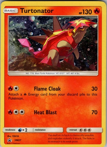 Turtonator - SM27 Holo Promo Sun & Moon Promo Pokemon Holo Near Mint