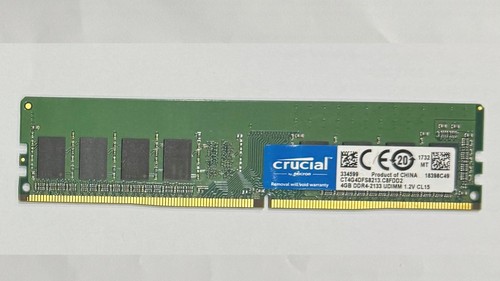 Crucial CT4G4DFS8213 4GB DDR4-2133 UDIMM 1.2V CL15 RAM Module