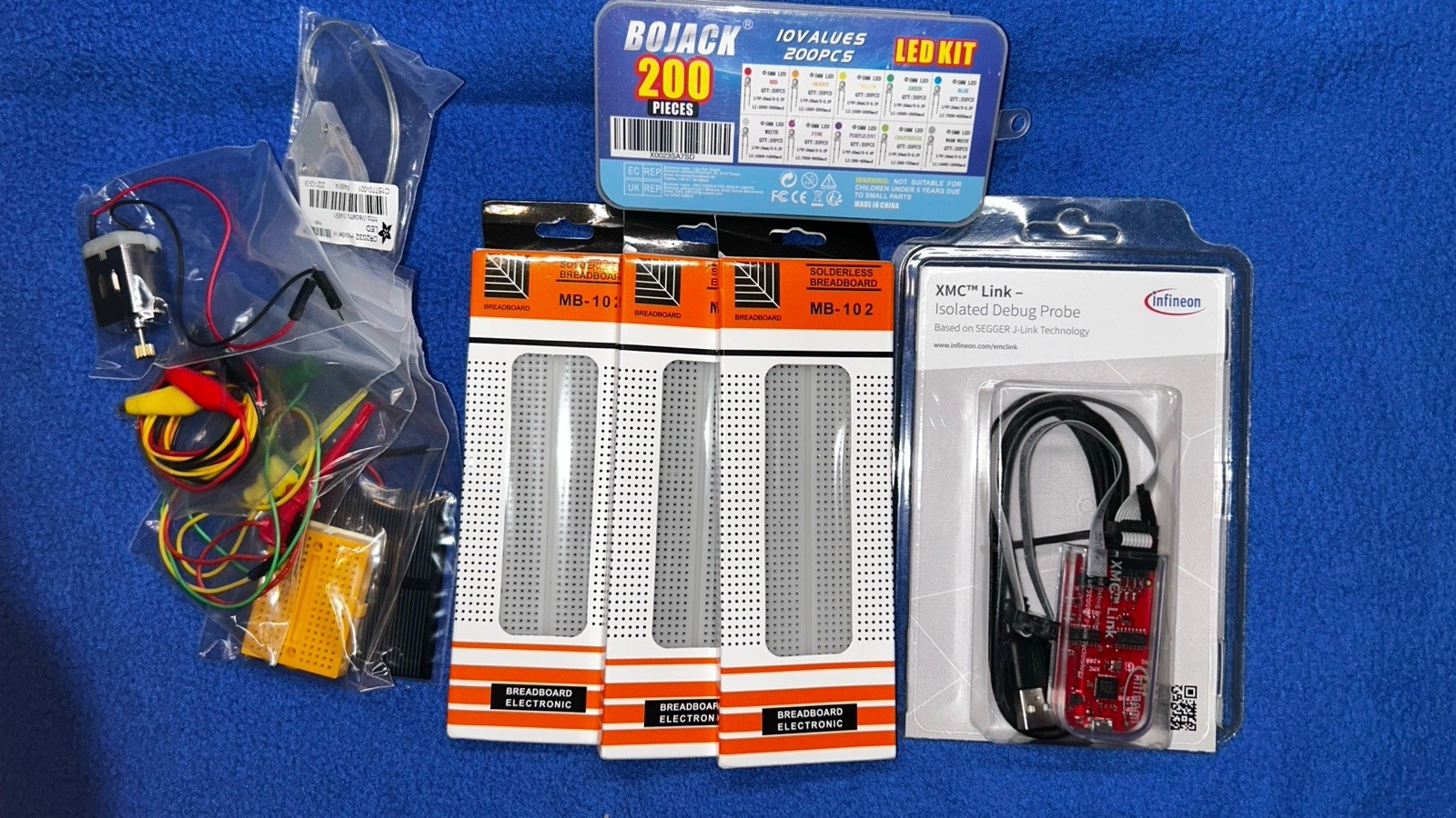 Electronics Hobby Kit Bundle Breadboards LED Kit Jumper Wires XMC Link