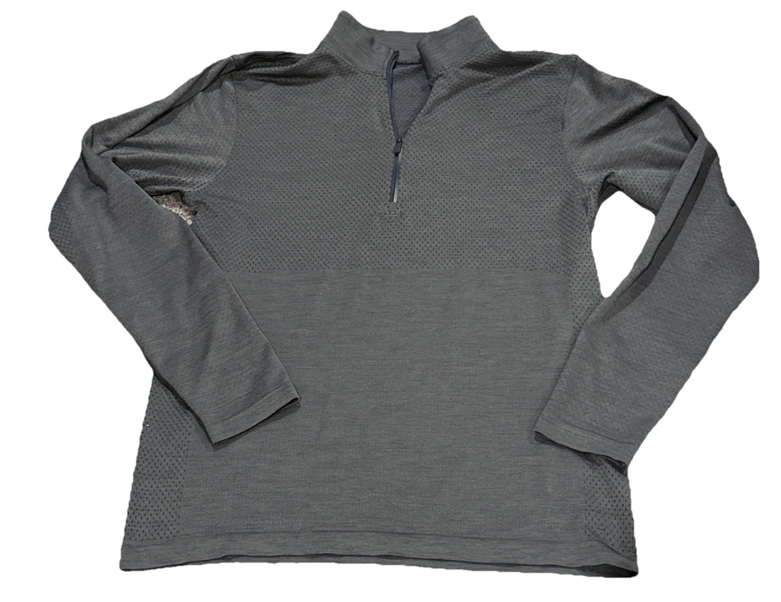 Lululemon 1/4 Zip Pullover Mens Medium Olive Green Stretch Gym Light Weight