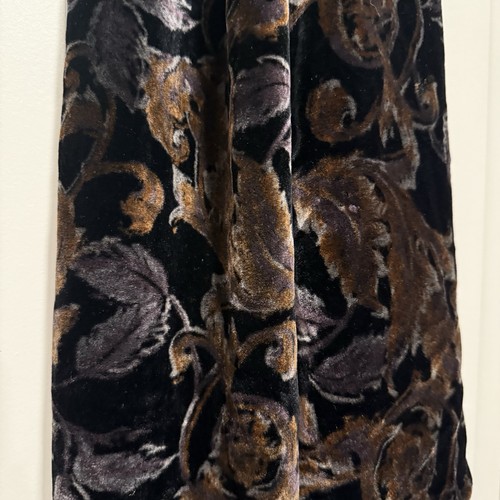 Tag des Einhorns Samt Paisley Blumen Damen Schal Fransen 52x10" - Bild 2 von 6