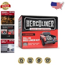 Genuine Herculiner 1 Gal Bed Liner Kit - Tough Textured Polyurethane Protection