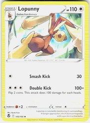 Lopunny 145/195 Silver Tempest Uncommon