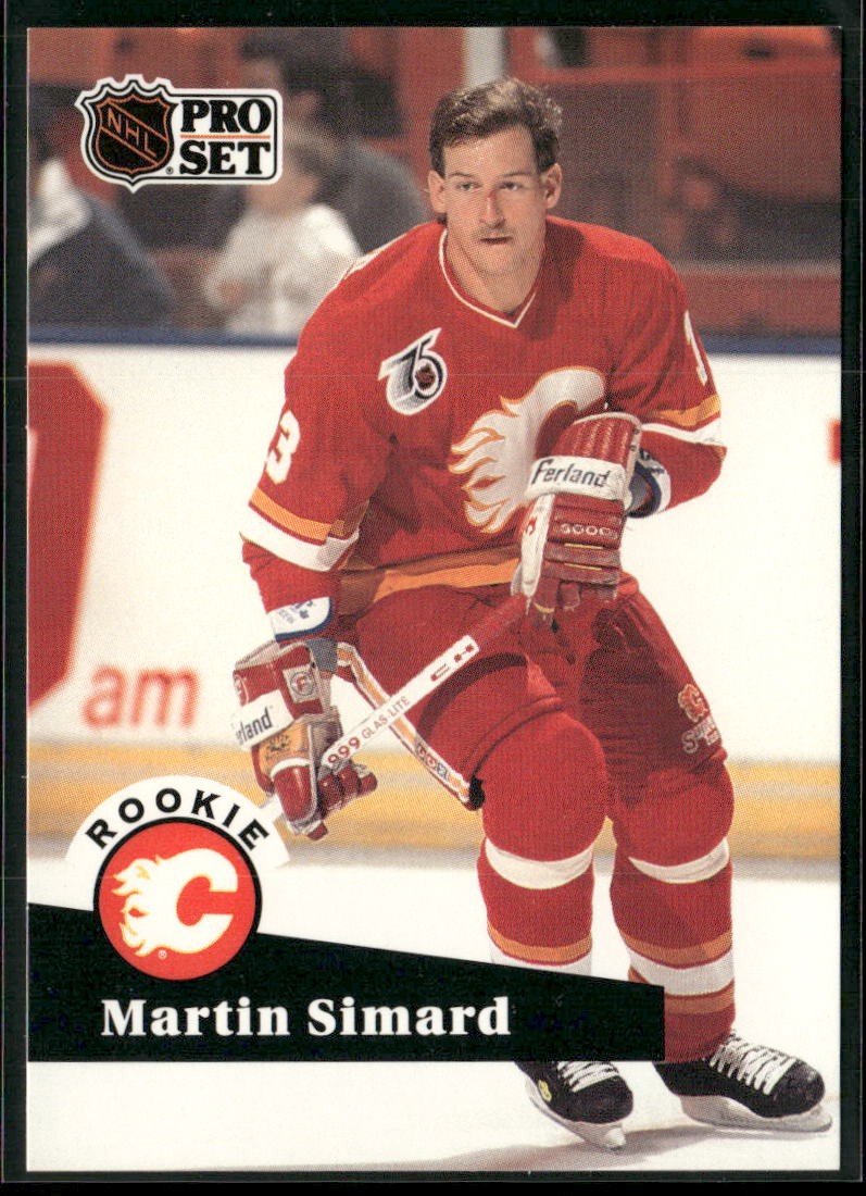 Martin Simard 1991-92 Pro Set Hockey #526 Rookie