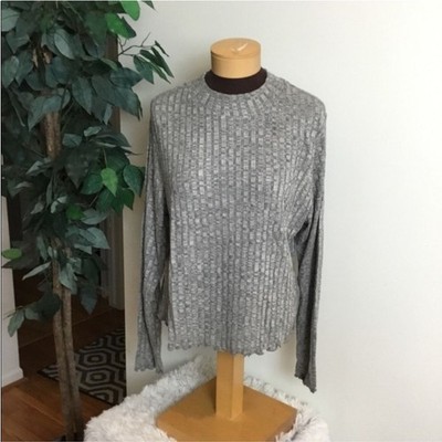 Candies long sleeve lightweight mock neck Womans size 1X NWT gray