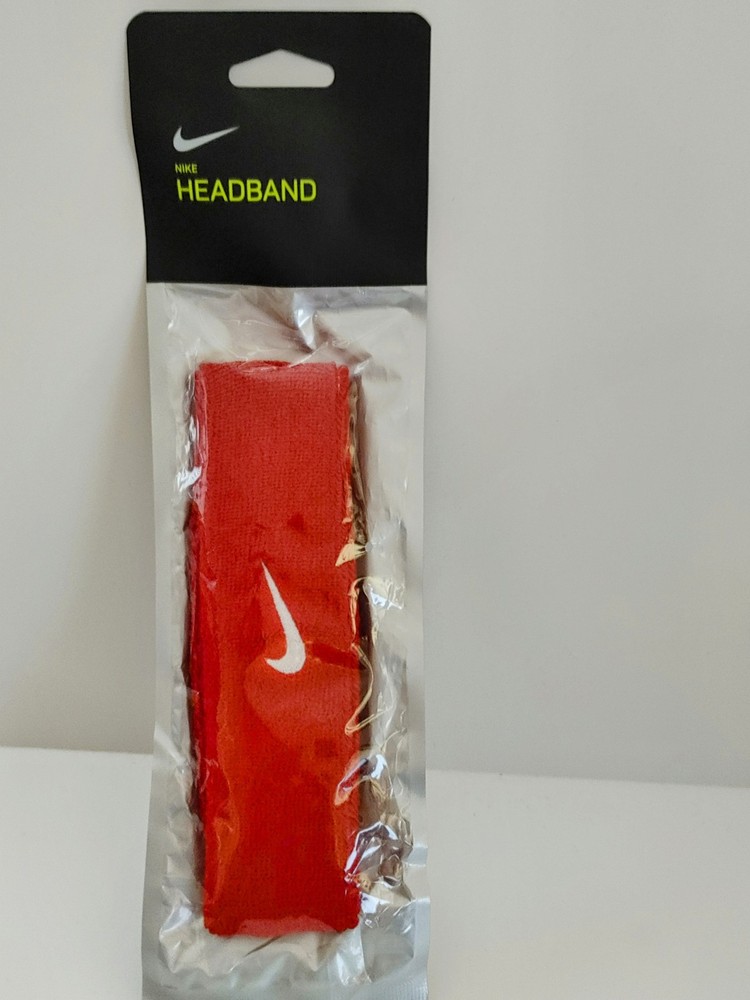 Red Nike Swoosh Performance Headband Unisex NWT for Speed and Style