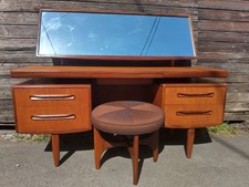 G Plan Fresco Floating Top Dressing Table Or Desk With Stool Mid Century