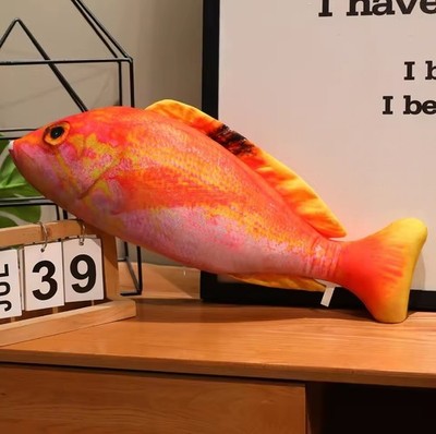Common Goldfish Fish Plush Toy 12'' Stuffed Animal Toddler Doll Gift for Kids