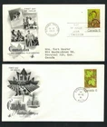 Canada #535-538, 1971 Maple Leaves set on 4 Artcraft cacheted FDC's