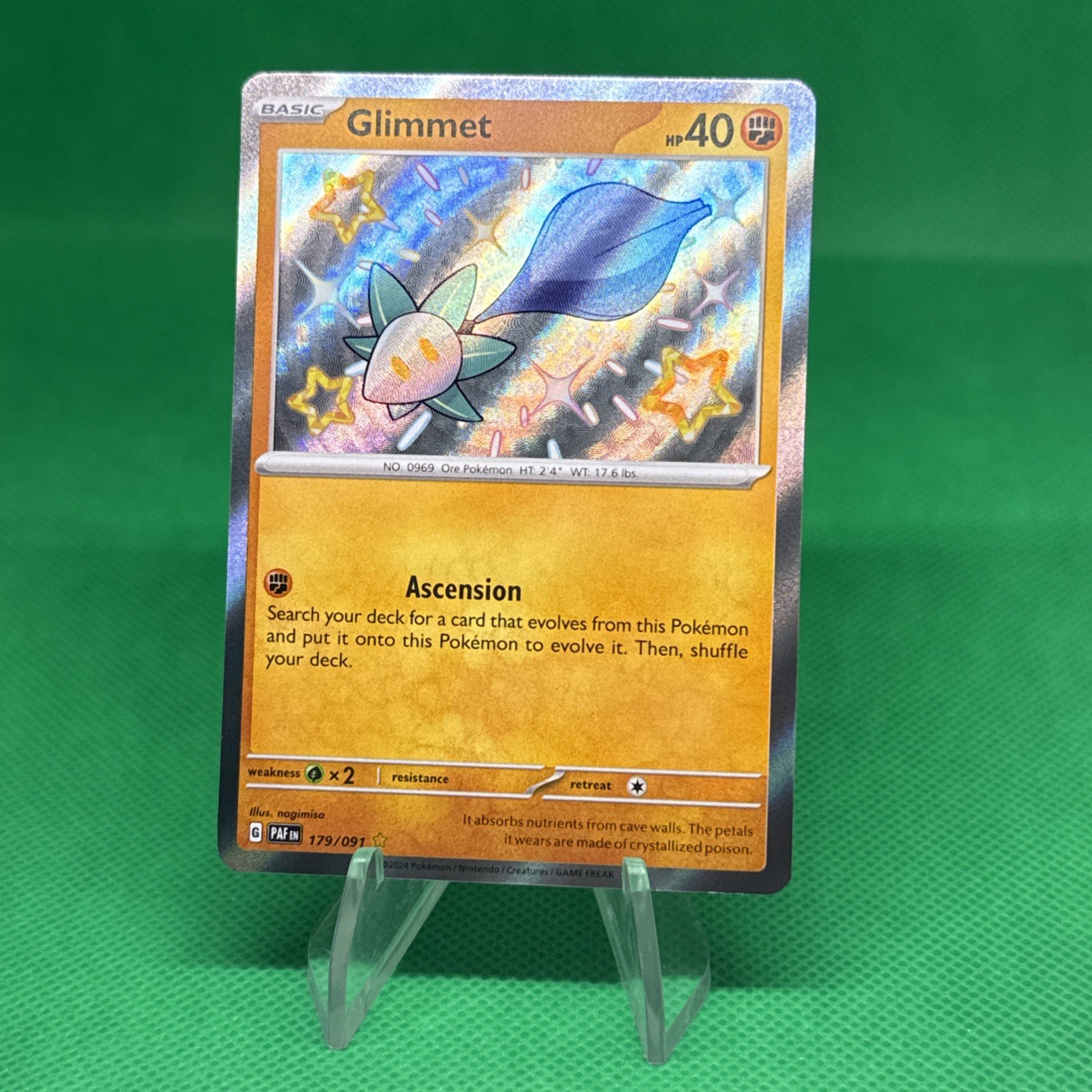Glimmet 179/091 SV: Paldean Fates Pokemon TCG NM