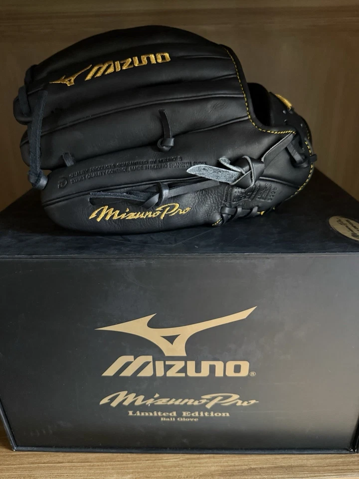 Guante negro Mizuno Pro 11.5 edición limitada Infield RH Foto 3 de 4