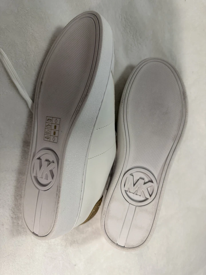 Michael Kors White Sneakers NEW Size 7 - Image 3 of 4