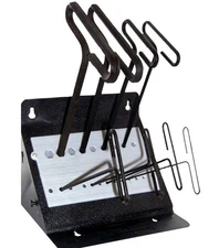 NOS 36198 EKLIND TOOLS 8pc HEX T KEY SET ARM STAND METRIC USA 2mm - 10mm USA
