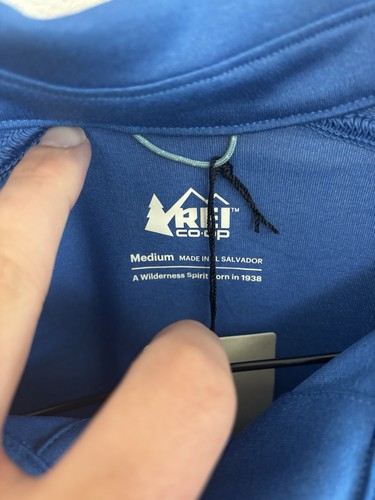 REI CO-OP Hiking Polo Shirt Men’s Sahara Medium Blue NWT - Bild 2 von 6