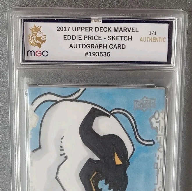 2017 UPPER DECK MARVEL THOR RAGNAROK SKETCH CARD ANTI VENOM 1/1 GRADED SIGNED - Image 3 of 4