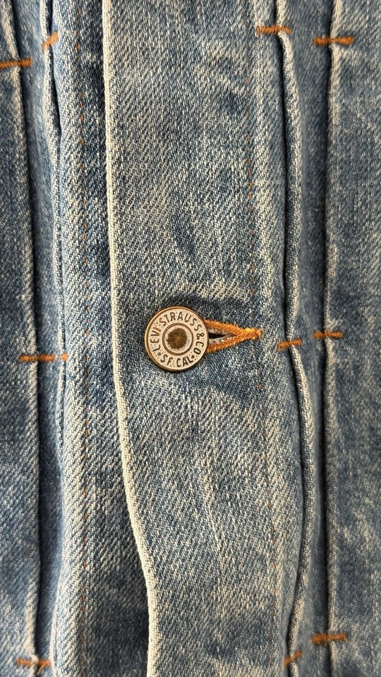Chaqueta de Camionero Levi’s Orange Tab Tipo II 2 Denim RARA Hecha en Japón Mediana Foto 4 de 4