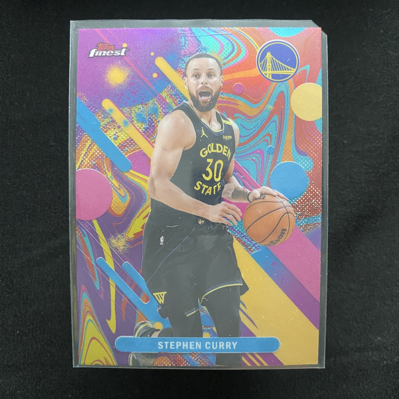 2025-26 Topps Finest Stephen Curry #74 Oil Spill Refractor