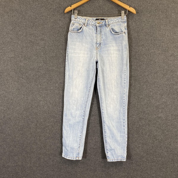 Rusty Jeans Womens 8 Blue High Rise Boyfriend Relaxed Cotton Denim Autumn Ladies