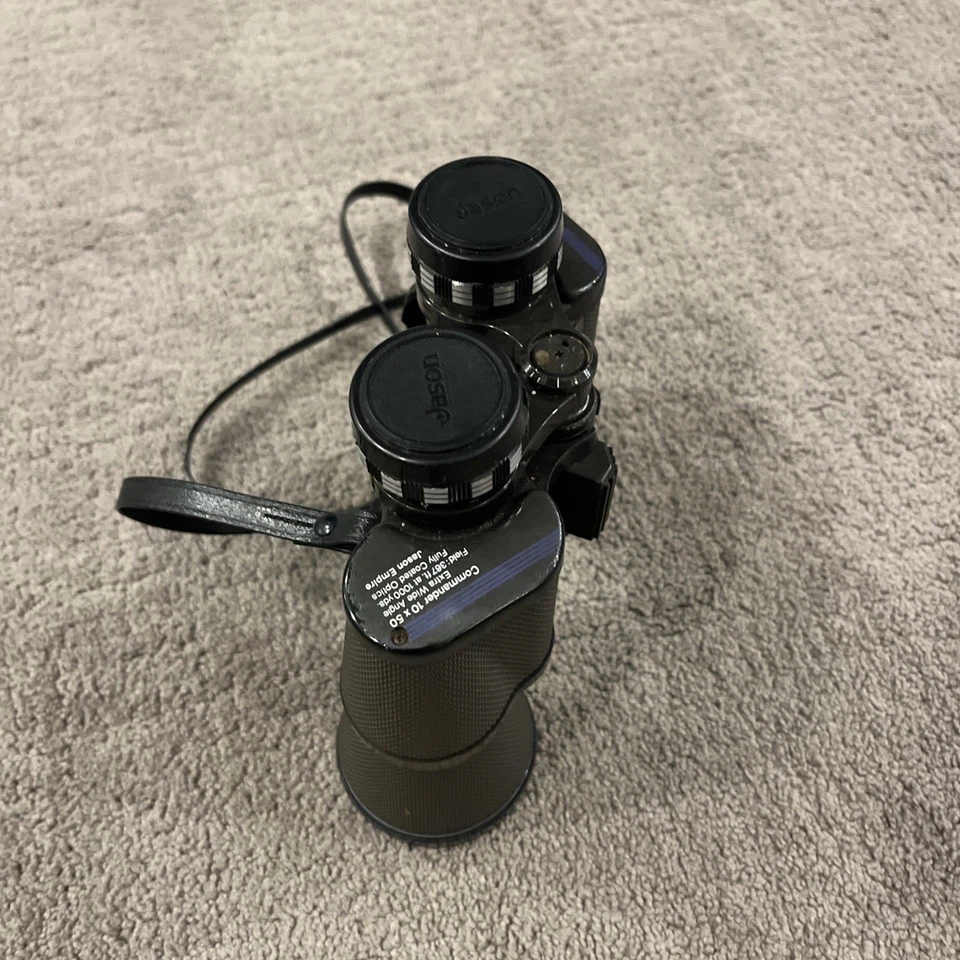 VINTAGE Binoculars Jason Empire Model 161 Commander 10X50 Leather Case View - Image 3 of 4