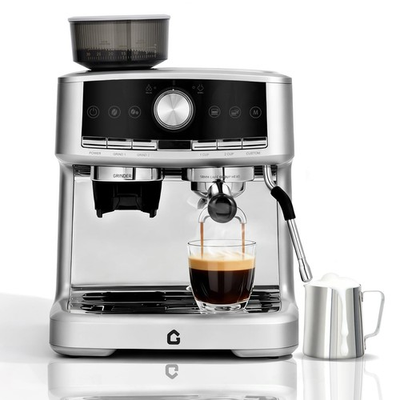 #ad Garvee 20 Bar Pressure Stainless Steel Espresso Machine with Grinder 1.5L $220.18