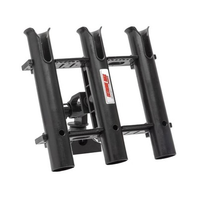 Extreme Max 3006.8635 Adjustable Triple Rod Holder Locking Mounting Base