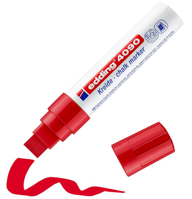 Edding 4090 Windowmarker Kreidemarker Flüssigkreide 4-15mm ROT