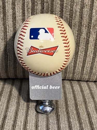 Budweiser MLB Baseball Official Beer Tap Handle Knob Budweiser Baseball Vtg