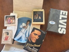 Vintage Elvis Book, 8 Track, Plate, Misc LOT