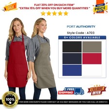Port Authority A703 Unisex Easy Care Full-Length Apron With Stain Release