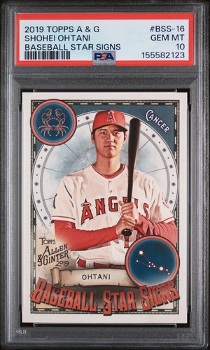 2019 ALLEN & GINTER BASEBALL STAR SIGNS #BSS-16 SHOHEI OHTANI PSA 10