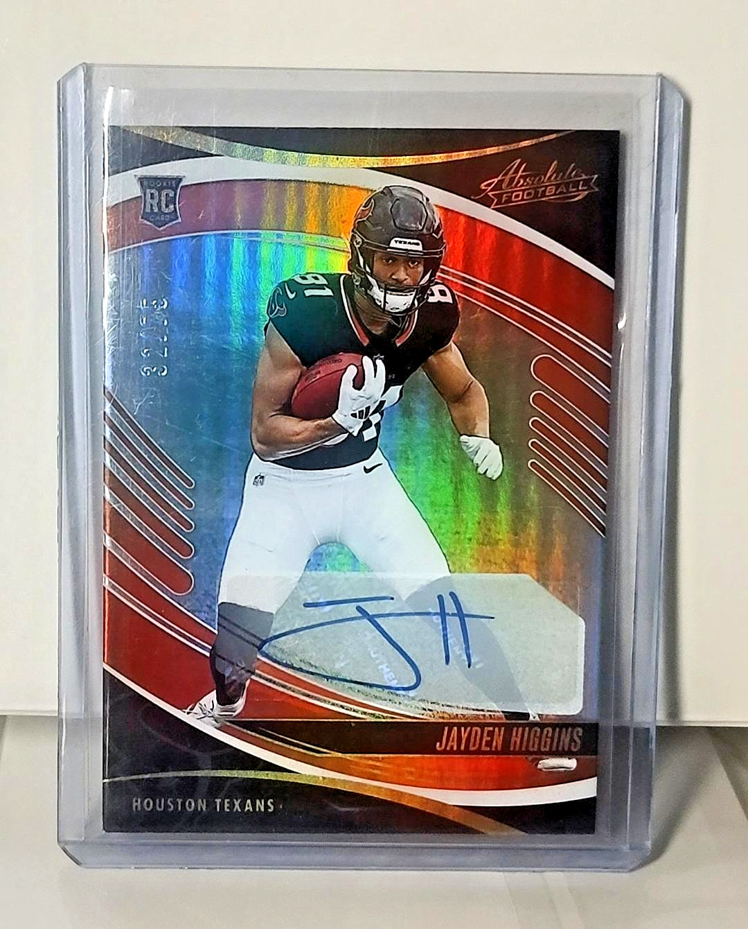 2025 Panini Absolute - Jayden Higgins Orange Spectrum Signatures SP /75 (AU,RC)