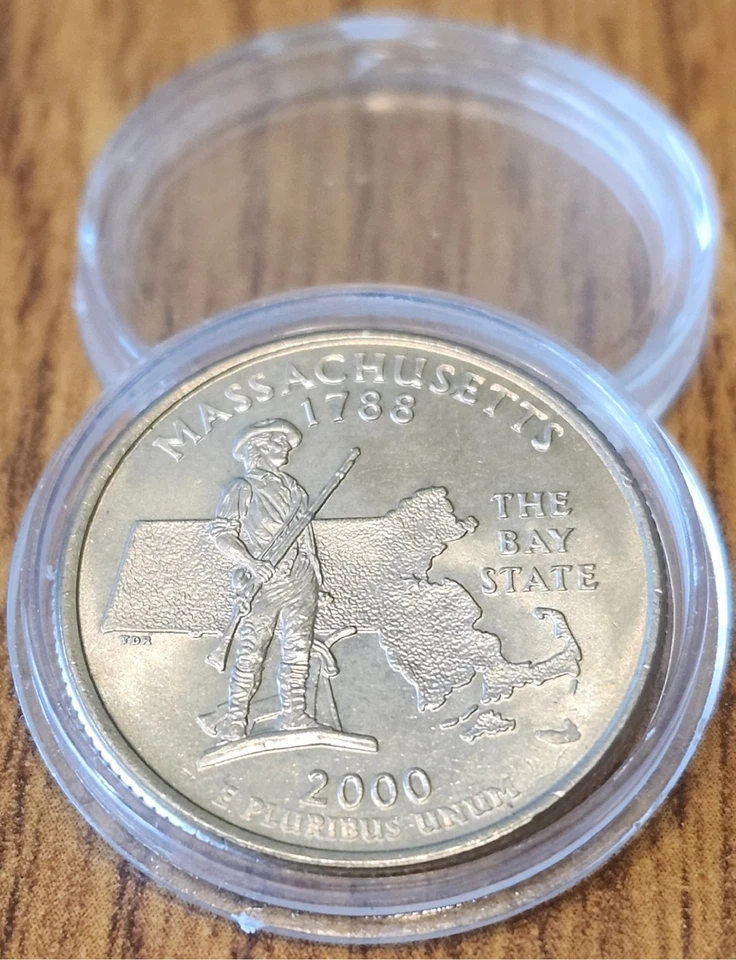 50% Off Sale - 2000D Massachusetts State Collectible Quarter from Bank Rolls - Image 2 of 4
