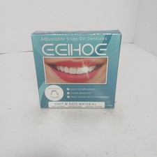 Snap On Upper and Bottom Set False Teeth Dental Veneers Denture Tooth Cover