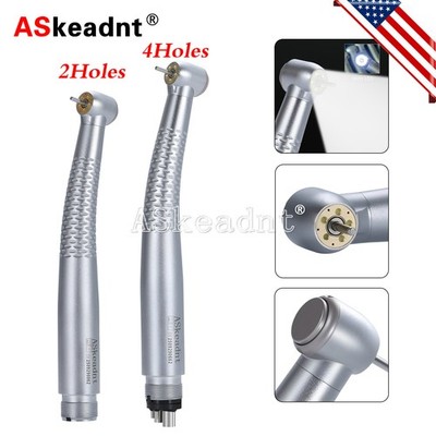1-10Pcs 5 Light LED E-Generator Dental High Speed Fiber Optic Handpiece 4Hole