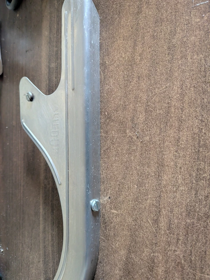 Garde carter de chaîne vélo ancien vintage aluminium ALUDUR - Photo 4/4