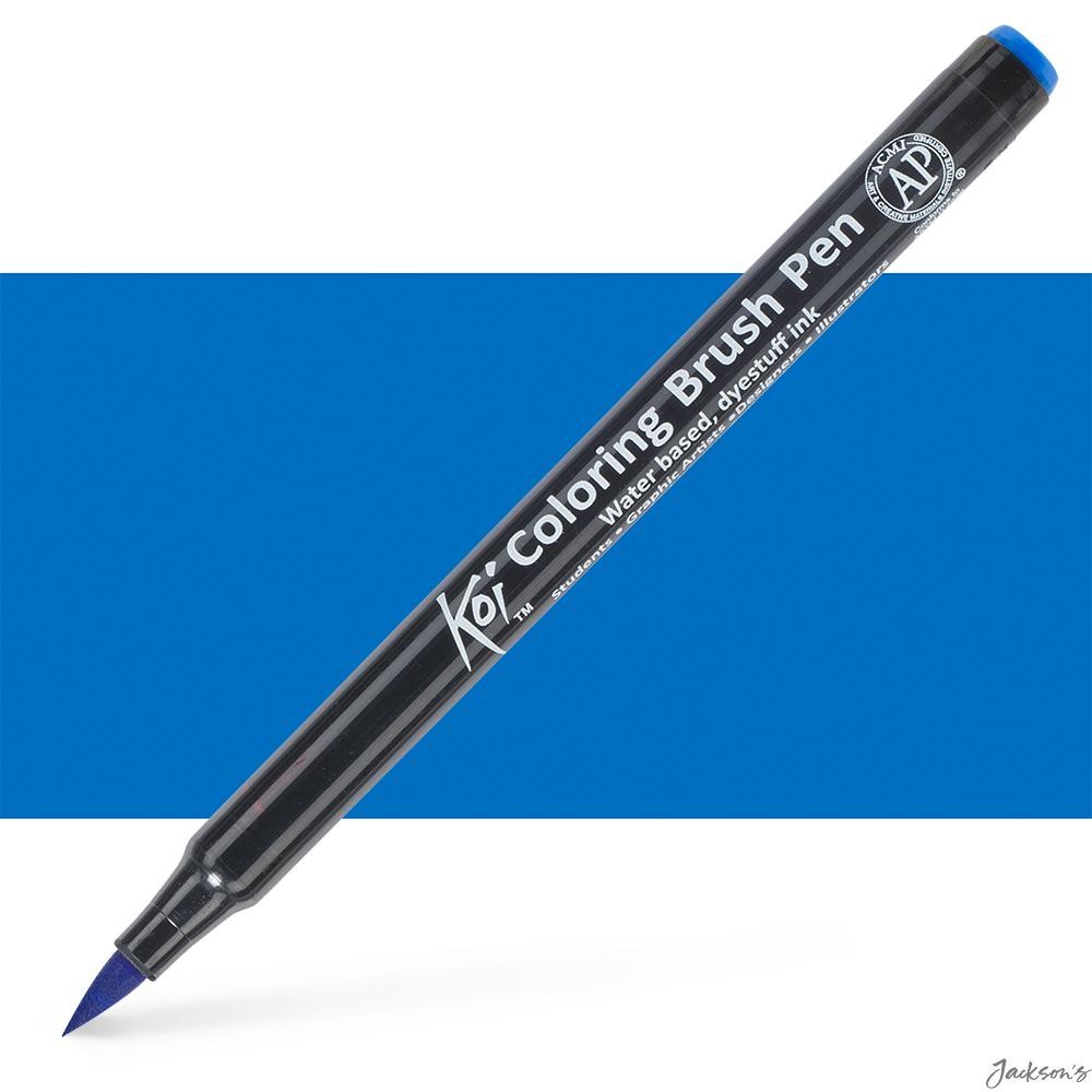 Sakura Koi Colour Brush Pen Nylon Nib Cerulean Blue For Watercolour Blending